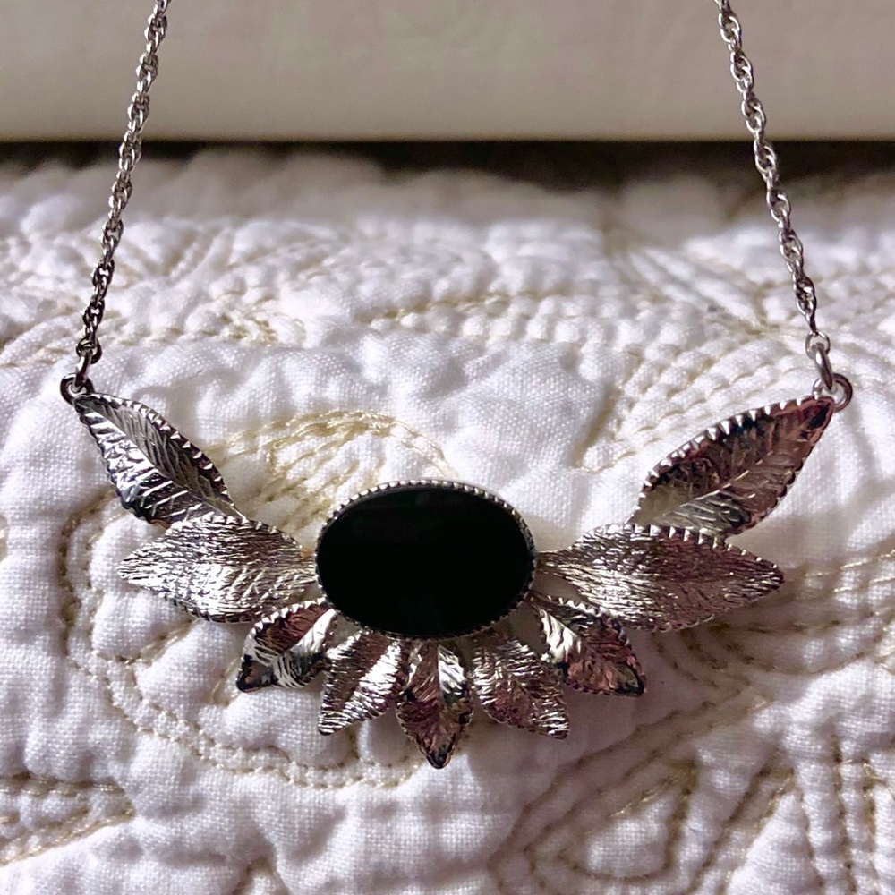 Star Art sterling silver onyx necklace